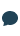 Blue contact bubble icon