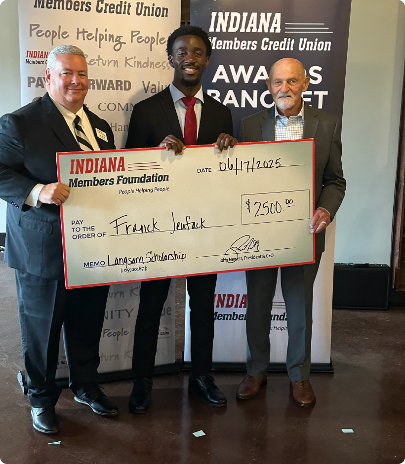 scholarship recipient check presentation
