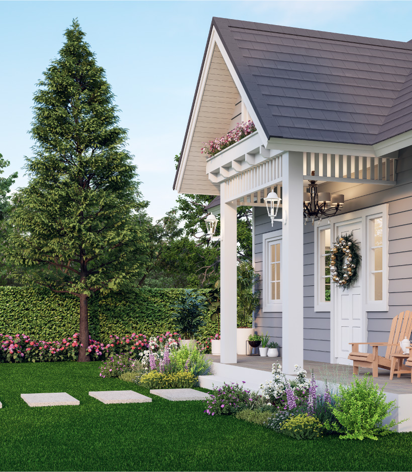 front of a home